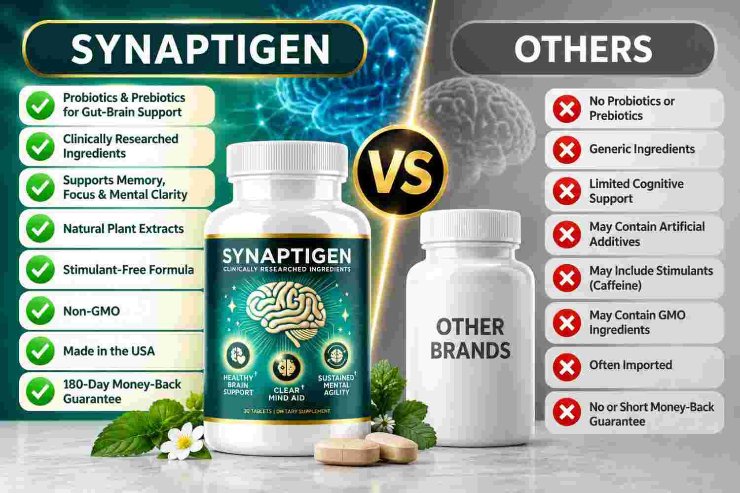 Synaptigen Vs Others Supplements